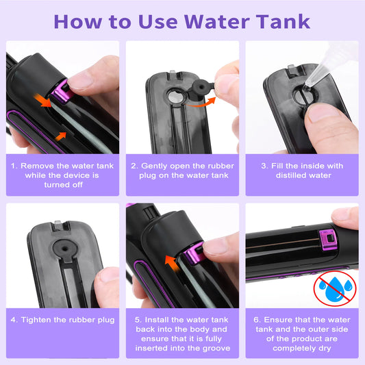 Professional Titanium Steam Hair Straightener – Smooth, Shine & Protect