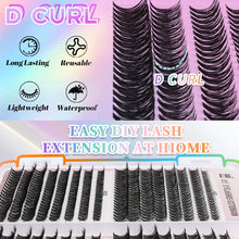 Row Cluster Eyelashes Set – 640 Lightweight Segmented Lashes for Custom Volume & Natural Look