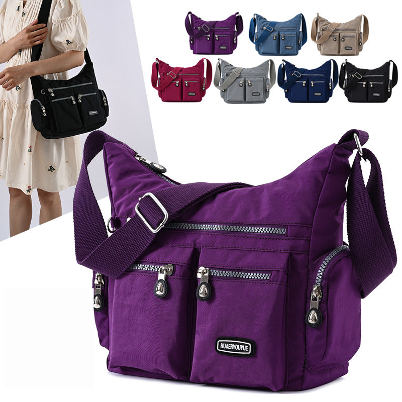 Waterproof Women’s Crossbody Shoulder Bag with Multiple Pockets