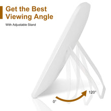 LED Lighted Makeup Mirror with Adjustable Brightness & 3 Color Modes, USB Rechargeable