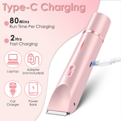 Women’s Rechargeable 2-in-1 Waterproof Body & Facial Trimmer
