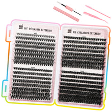 Row Cluster Eyelashes Set – 640 Lightweight Segmented Lashes for Custom Volume & Natural Look