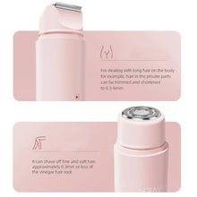2-in-1 wireless rechargeable electric shaver, suitable for women - dual head bikini trimmer, suitable for both dry and wet use