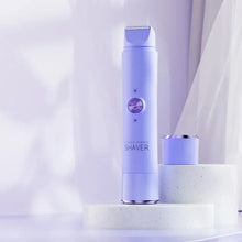 2-in-1 wireless rechargeable electric shaver, suitable for women - dual head bikini trimmer, suitable for both dry and wet use