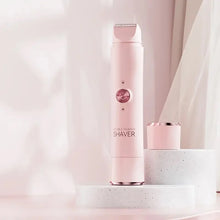 2-in-1 wireless rechargeable electric shaver, suitable for women - dual head bikini trimmer, suitable for both dry and wet use