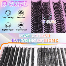 Row Cluster Eyelashes Set – 640 Lightweight Segmented Lashes for Custom Volume & Natural Look