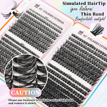Row Cluster Eyelashes Set – 640 Lightweight Segmented Lashes for Custom Volume & Natural Look