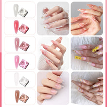 Complete Poly Gel Nail Kit with LED Lamp & 6 Vibrant Colors