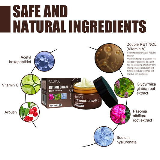 EELHOE Retinol & Vitamin C Face Cream for Hydrated, Glowing Skin