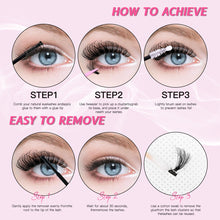 Row Cluster Eyelashes Set – 640 Lightweight Segmented Lashes for Custom Volume & Natural Look