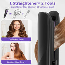 Professional Titanium Steam Hair Straightener – Smooth, Shine & Protect